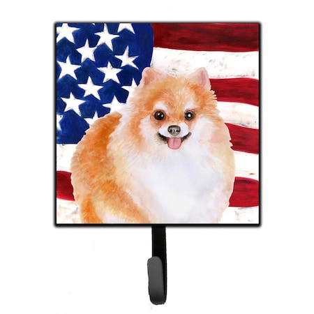 Carolines Treasures Pomeranian No 2 Patriotic Leash or Key Holder BB9716SH4